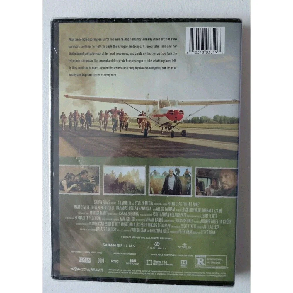 Silent Zone (DVD) New Sealed Zombie Movie Action Horror Thriller